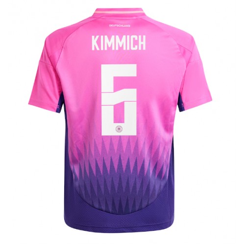 Echipament fotbal Germania Joshua Kimmich #6 Tricou Deplasare European 2024 maneca scurta Echipament fotbal Germania Joshua Kimmich #6 Tricou Deplasare European 2024 maneca scurta