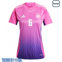 Echipament fotbal Germania Joshua Kimmich #6 Tricou Deplasare European 2024 pentru femei maneca scurta