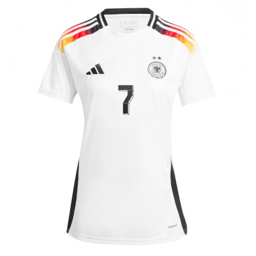 Echipament fotbal Germania Kai Havertz #7 Tricou Acasa European 2024 pentru femei maneca scurta Echipament fotbal Germania Kai Havertz #7 Tricou Acasa European 2024 pentru femei maneca scurta