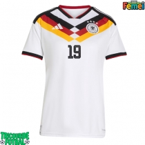 Echipament fotbal Germania Leroy Sane #19 Tricou Acasa Mondial 2026 pentru femei maneca scurta