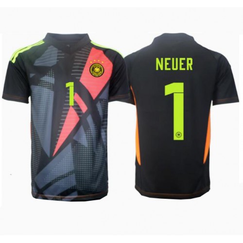 Echipament fotbal Germania Manuel Neuer #1 Portar Tricou Acasa European 2024 maneca scurta Echipament fotbal Germania Manuel Neuer #1 Portar Tricou Acasa European 2024 maneca scurta