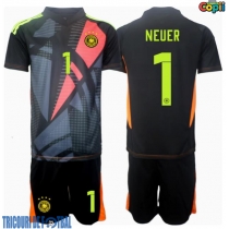 Echipament fotbal Germania Manuel Neuer #1 Portar Tricou Acasa European 2024 pentru copii maneca scurta (+ Pantaloni scurti)