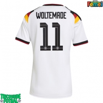 Echipament fotbal Germania Nick Woltemade #11 Tricou Acasa Mondial 2026 pentru femei maneca scurta