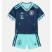 Echipament fotbal Germania Nick Woltemade #11 Tricou Deplasare Mondial 2026 pentru copii maneca scurta (+ Pantaloni scurti)