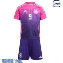 Echipament fotbal Germania Niclas Fullkrug #9 Tricou Deplasare European 2024 pentru copii maneca scurta (+ Pantaloni scurti)