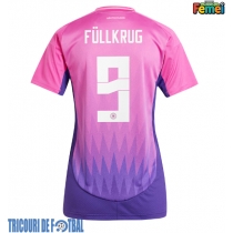 Echipament fotbal Germania Niclas Fullkrug #9 Tricou Deplasare European 2024 pentru femei maneca scurta
