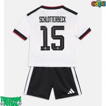 Echipament fotbal Germania Nico Schlotterbeck #15 Tricou Acasa Mondial 2026 pentru copii maneca scurta (+ Pantaloni scurti)