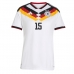 Echipament fotbal Germania Nico Schlotterbeck #15 Tricou Acasa Mondial 2026 pentru femei maneca scurta