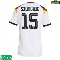Echipament fotbal Germania Nico Schlotterbeck #15 Tricou Acasa Mondial 2026 pentru femei maneca scurta
