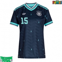 Echipament fotbal Germania Nico Schlotterbeck #15 Tricou Deplasare Mondial 2026 pentru femei maneca scurta