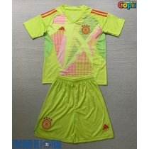 Echipament fotbal Germania Portar Tricou Deplasare European 2024 pentru copii maneca scurta (+ Pantaloni scurti)