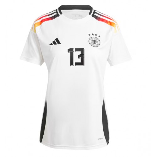 Echipament fotbal Germania Thomas Muller #13 Tricou Acasa European 2024 maneca scurta Echipament fotbal Germania Thomas Muller #13 Tricou Acasa European 2024 maneca scurta