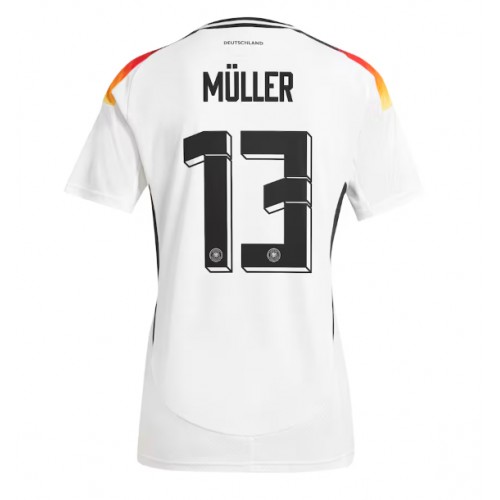 Echipament fotbal Germania Thomas Muller #13 Tricou Acasa European 2024 maneca scurta Echipament fotbal Germania Thomas Muller #13 Tricou Acasa European 2024 maneca scurta