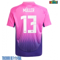 Echipament fotbal Germania Thomas Muller #13 Tricou Deplasare European 2024 maneca scurta