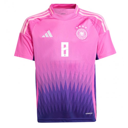 Echipament fotbal Germania Toni Kroos #8 Tricou Deplasare European 2024 maneca scurta Echipament fotbal Germania Toni Kroos #8 Tricou Deplasare European 2024 maneca scurta