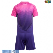 Echipament fotbal Germania Tricou Deplasare European 2024 pentru copii maneca scurta (+ Pantaloni scurti)