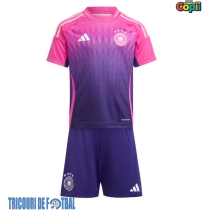 Echipament fotbal Germania Tricou Deplasare European 2024 pentru copii maneca scurta (+ Pantaloni scurti)