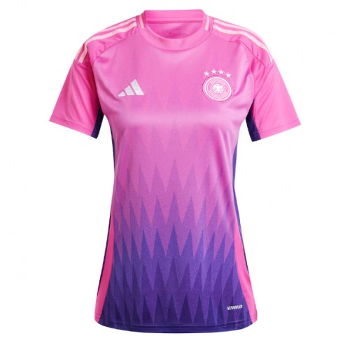 Echipament fotbal Germania Tricou Deplasare European 2024 pentru femei maneca scurta Echipament fotbal Germania Tricou Deplasare European 2024 pentru femei maneca scurta