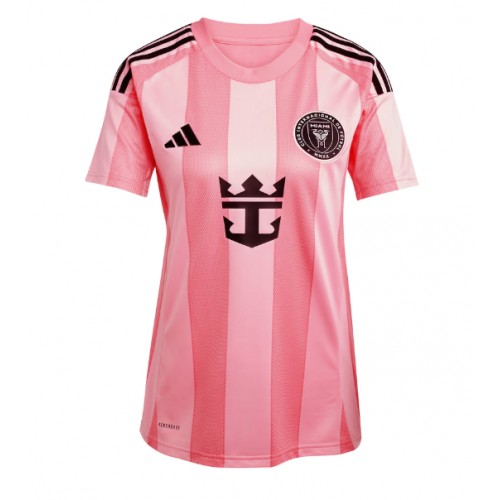 Echipament fotbal Inter Miami Lionel Messi #10 Tricou Acasa 2025-26 pentru femei maneca scurta Echipament fotbal Inter Miami Lionel Messi #10 Tricou Acasa 2025-26 pentru femei maneca scurta