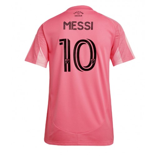 Echipament fotbal Inter Miami Lionel Messi #10 Tricou Acasa 2025-26 pentru femei maneca scurta Echipament fotbal Inter Miami Lionel Messi #10 Tricou Acasa 2025-26 pentru femei maneca scurta