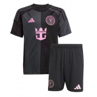 Echipament fotbal Inter Miami Lionel Messi #10 Tricou Deplasare 2025-26 pentru copii maneca scurta (+ Pantaloni scurti)