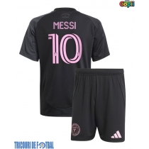Echipament fotbal Inter Miami Lionel Messi #10 Tricou Deplasare 2025-26 pentru copii maneca scurta (+ Pantaloni scurti)