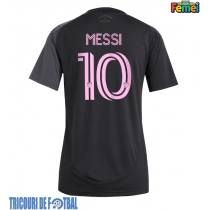 Echipament fotbal Inter Miami Lionel Messi #10 Tricou Deplasare 2025-26 pentru femei maneca scurta