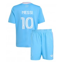 Echipament fotbal Inter Miami Lionel Messi #10 Tricou Treilea 2025-26 pentru copii maneca scurta (+ Pantaloni scurti)