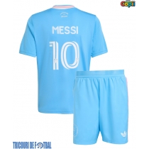 Echipament fotbal Inter Miami Lionel Messi #10 Tricou Treilea 2025-26 pentru copii maneca scurta (+ Pantaloni scurti)