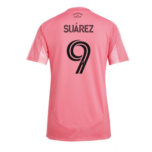 Echipament fotbal Inter Miami Luis Suarez #9 Tricou Acasa 2025-26 pentru femei maneca scurta Echipament fotbal Inter Miami Luis Suarez #9 Tricou Acasa 2025-26 pentru femei maneca scurta