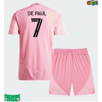 Echipament fotbal Inter Miami Rodrigo De Paul #7 Tricou Acasa 2026-27 pentru copii maneca scurta (+ Pantaloni scurti)