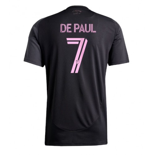 Echipament fotbal Inter Miami Rodrigo De Paul #7 Tricou Deplasare 2025-26 maneca scurta Echipament fotbal Inter Miami Rodrigo De Paul #7 Tricou Deplasare 2025-26 maneca scurta