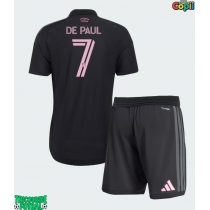 Echipament fotbal Inter Miami Rodrigo De Paul #7 Tricou Deplasare 2026-27 pentru copii maneca scurta (+ Pantaloni scurti)