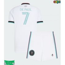 Echipament fotbal Inter Miami Rodrigo De Paul #7 Tricou Treilea 2026-27 pentru copii maneca scurta (+ Pantaloni scurti)