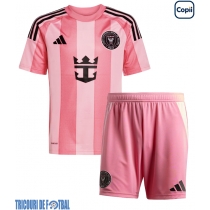 Echipament fotbal Inter Miami Sergio Busquets #5 Tricou Acasa 2025-26 pentru copii maneca scurta (+ Pantaloni scurti)