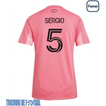 Echipament fotbal Inter Miami Sergio Busquets #5 Tricou Acasa 2025-26 pentru femei maneca scurta
