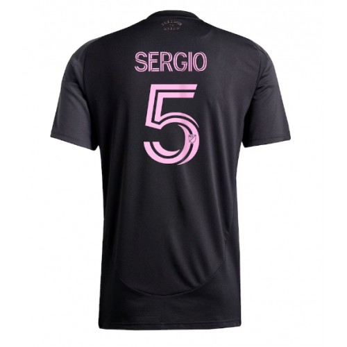 Echipament fotbal Inter Miami Sergio Busquets #5 Tricou Deplasare 2025-26 maneca scurta Echipament fotbal Inter Miami Sergio Busquets #5 Tricou Deplasare 2025-26 maneca scurta