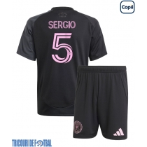 Echipament fotbal Inter Miami Sergio Busquets #5 Tricou Deplasare 2025-26 pentru copii maneca scurta (+ Pantaloni scurti)