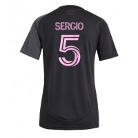 Echipament fotbal Inter Miami Sergio Busquets #5 Tricou Deplasare 2025-26 pentru femei maneca scurta