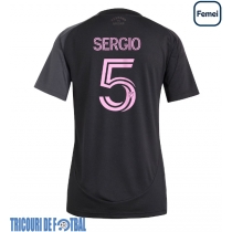 Echipament fotbal Inter Miami Sergio Busquets #5 Tricou Deplasare 2025-26 pentru femei maneca scurta