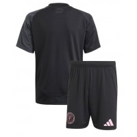 Echipament fotbal Inter Miami Tricou Deplasare 2025-26 pentru copii maneca scurta (+ Pantaloni scurti)
