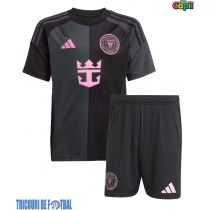 Echipament fotbal Inter Miami Tricou Deplasare 2025-26 pentru copii maneca scurta (+ Pantaloni scurti)