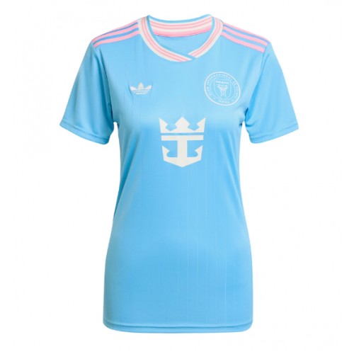 Echipament fotbal Inter Miami Tricou Treilea 2025-26 pentru femei maneca scurta Echipament fotbal Inter Miami Tricou Treilea 2025-26 pentru femei maneca scurta