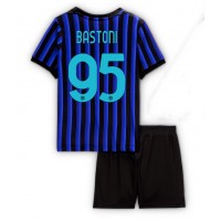 Echipament fotbal Inter Milan Alessandro Bastoni #95 Tricou Acasa 2025-26 pentru copii maneca scurta (+ Pantaloni scurti)