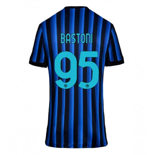 Echipament fotbal Inter Milan Alessandro Bastoni #95 Tricou Acasa 2025-26 pentru femei maneca scurta Echipament fotbal Inter Milan Alessandro Bastoni #95 Tricou Acasa 2025-26 pentru femei maneca scurta