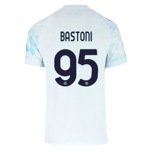 Echipament fotbal Inter Milan Alessandro Bastoni #95 Tricou Deplasare 2025-26 maneca scurta Echipament fotbal Inter Milan Alessandro Bastoni #95 Tricou Deplasare 2025-26 maneca scurta