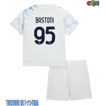 Echipament fotbal Inter Milan Alessandro Bastoni #95 Tricou Deplasare 2025-26 pentru copii maneca scurta (+ Pantaloni scurti)