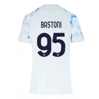 Echipament fotbal Inter Milan Alessandro Bastoni #95 Tricou Deplasare 2025-26 pentru femei maneca scurta