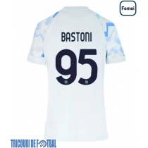 Echipament fotbal Inter Milan Alessandro Bastoni #95 Tricou Deplasare 2025-26 pentru femei maneca scurta