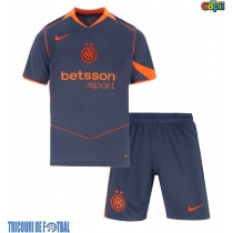 Echipament fotbal Inter Milan Alessandro Bastoni #95 Tricou Treilea 2025-26 pentru copii maneca scurta (+ Pantaloni scurti)